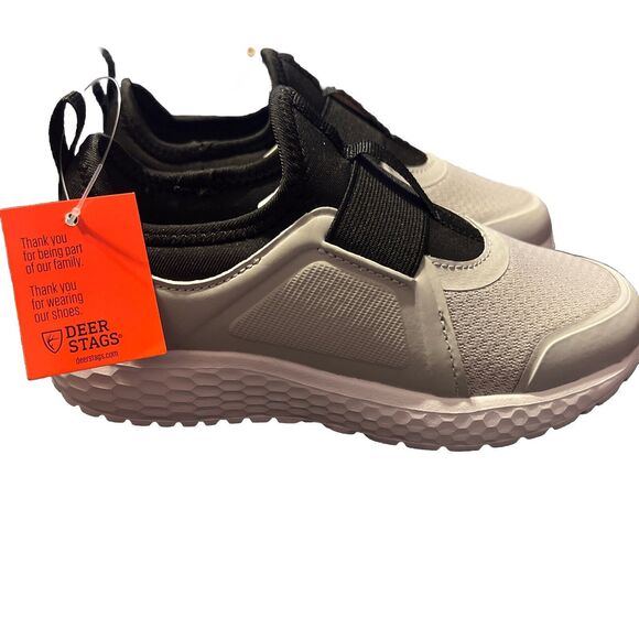 Deer Stags Boy's Galaxy JR Sneaker, Grey/Black, Size 12.5 Little Kid, New - Picture 2 of 7